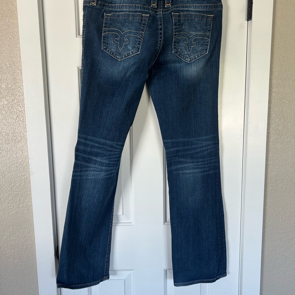Rock Revival Dark Blue Boot Cut Jeans 33 x 32